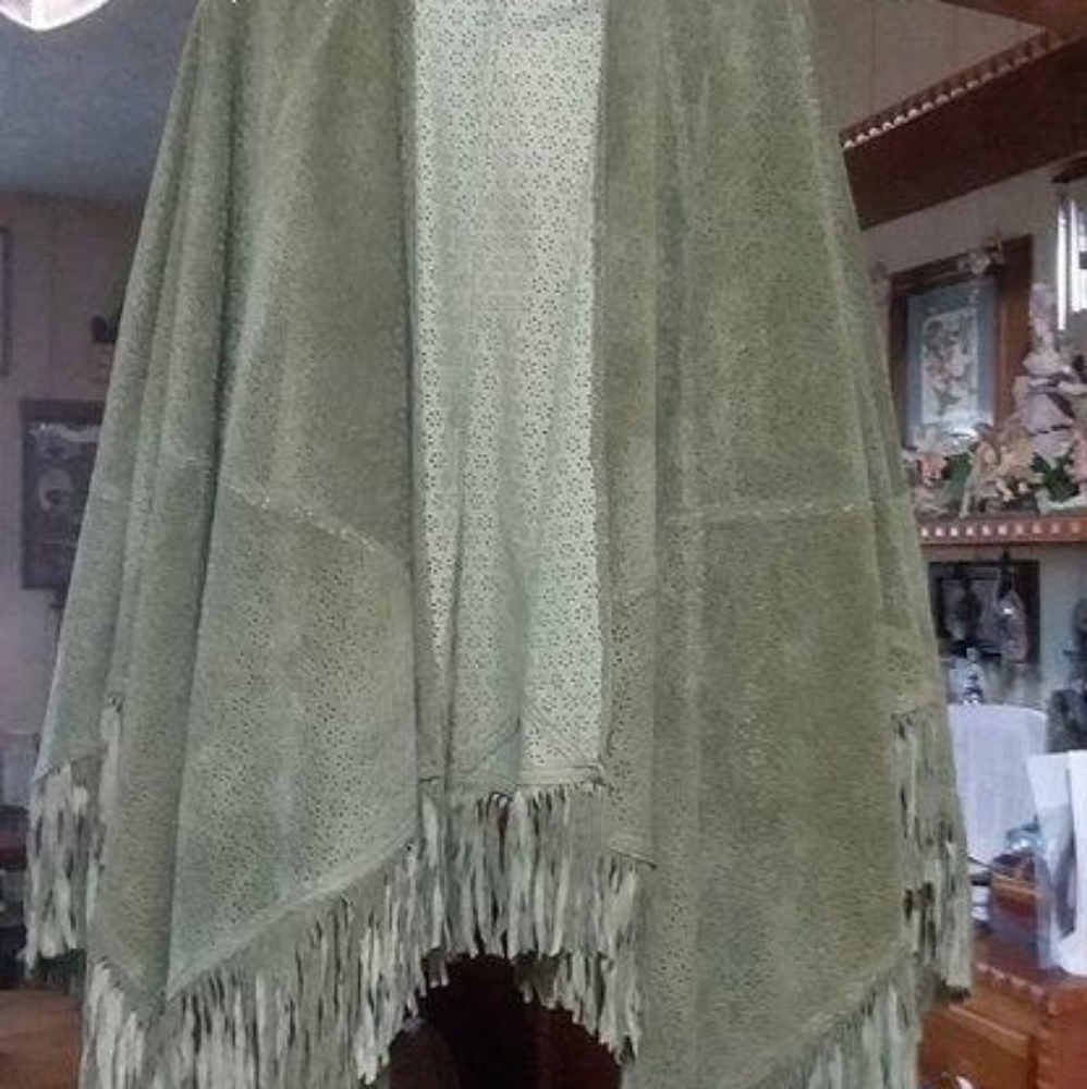 Brand New, Susanne Somer's Collection, Leather Shawl, OSFM